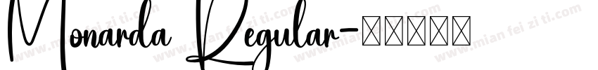 Monarda Regular字体转换